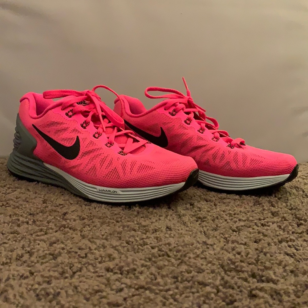Nike Lunarglide 6.  Women’s size 7.  Pink & gray.